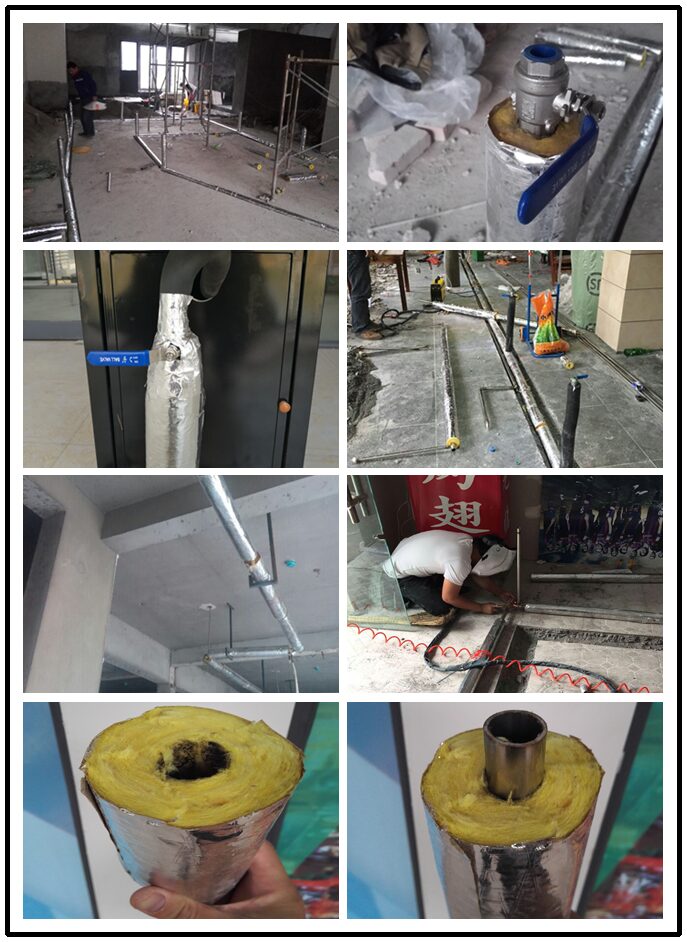 蒸汽管道专业施工实拍